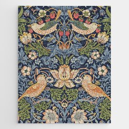 William Morris - Strawberry, Vintage Museum Exhibition Art, Botanical Floral Pattern Jigsaw Puzzle