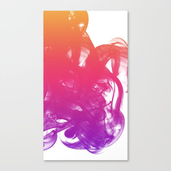 Ink & smoke Canvas Print