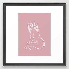 Pink Magnolia Framed Art Print