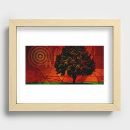 Be Happy Tree Recessed Framed Print