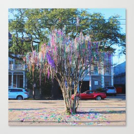 Mardi Gras Tree Canvas Print