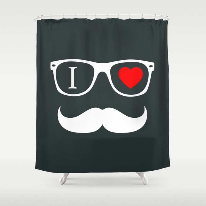 Hipster Shower Curtain By, Hipster Shower Curtains