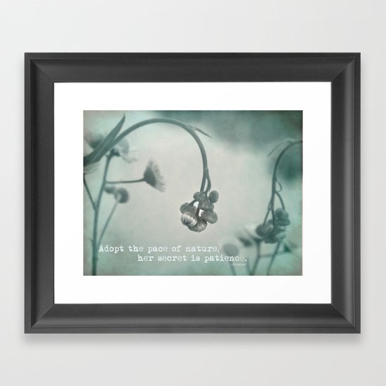 Patient Nature Framed Art Print