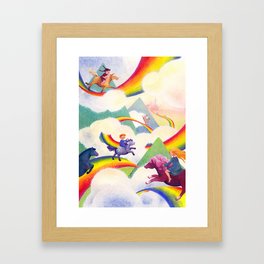 Arc en ciel Framed Art Print