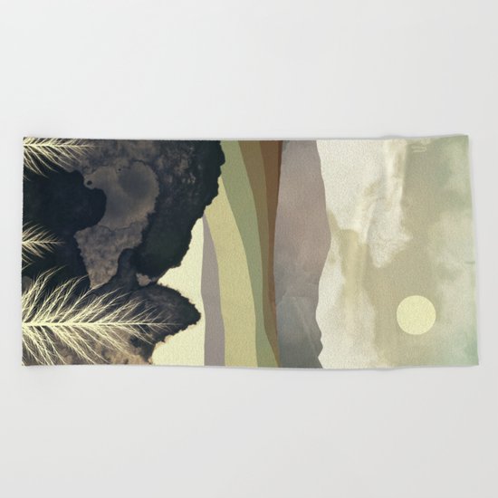 Retro Afternoon Beach Towel