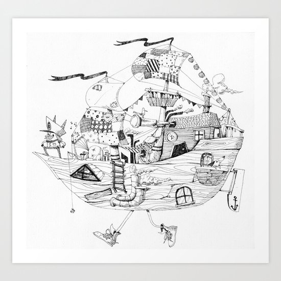 Captain Bates Art Print