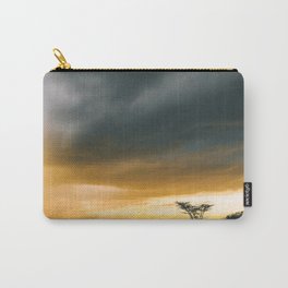 South Africa Photography - The Silhouette Of A Savannah Carry-All Pouch