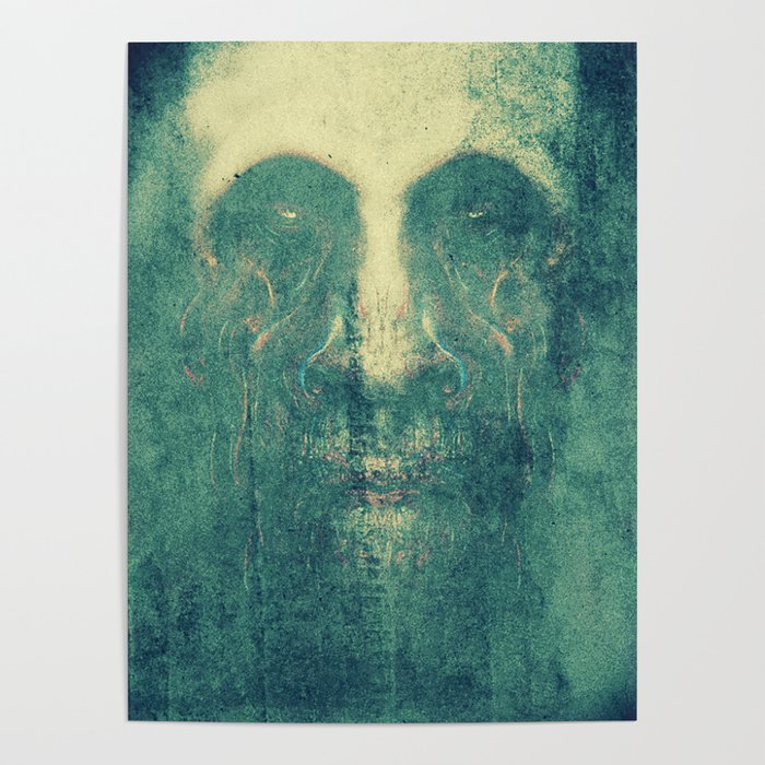 Scary ghost face #7 | AI fantasy art Poster