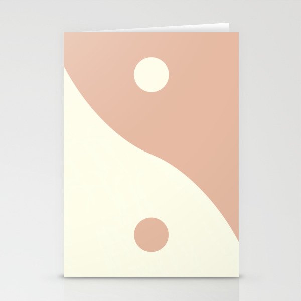 Yin Yang Pink Stationery Cards