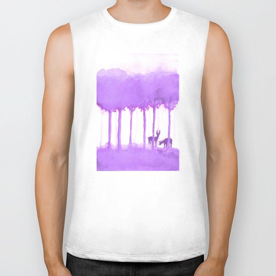 a forest Biker Tank