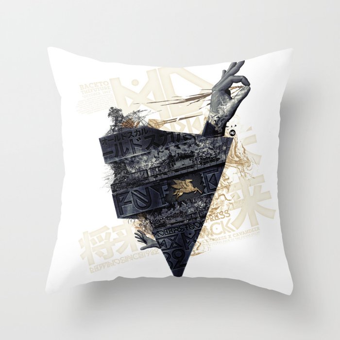 Back on the train Throw Pillow