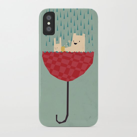 umbrella bath time! iPhone Case
