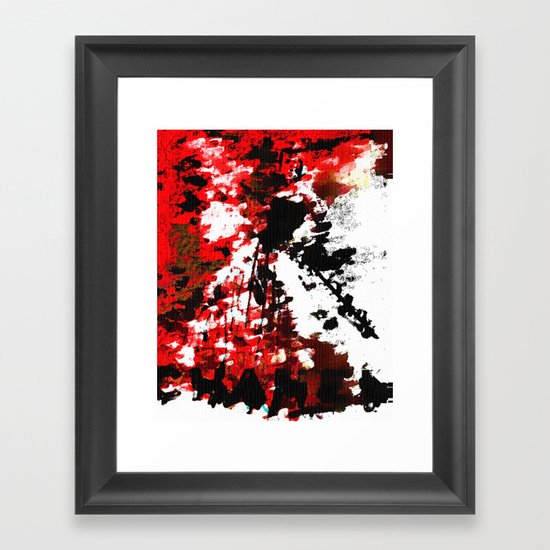 RED CHANEL BY Cd KIRVEN Framed Art Print