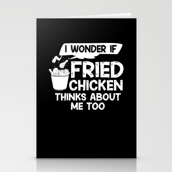 Fried Chicken Wing Recipe Strips Fingers Stationery Cards