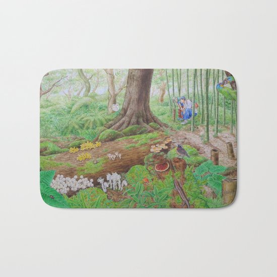 A Day of Forest (4). (the lake ecosystem) Bath Mat