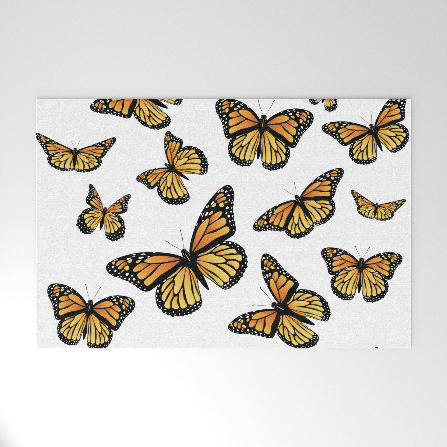 Monarch Butterfly Welcome Mat By Annartshock Society6