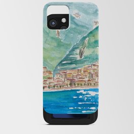  Minori on Amalfi Coast View from Mediterranean Sea iPhone Card Case