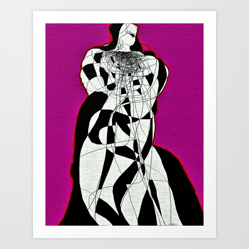 Abstract Figure Study Art Print By Ayamaries Society6