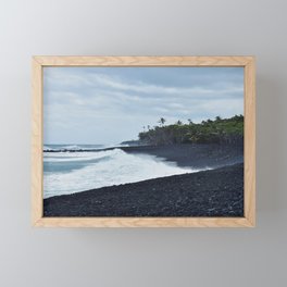 Black Sand Framed Mini Art Print