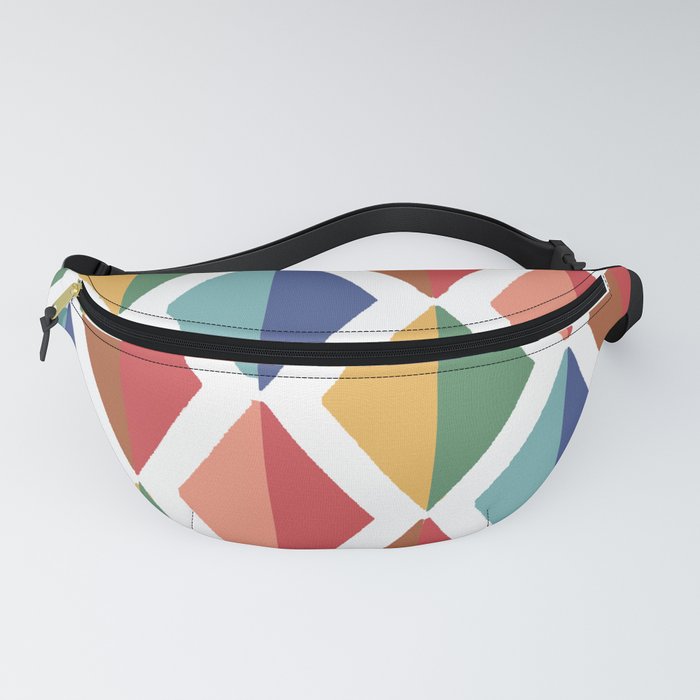 Global geometric  Vibrant Colour  Fanny Pack