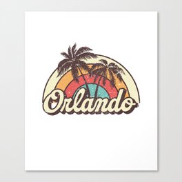 Orlando beach city Canvas Print