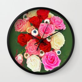 Bouquet of Eyeballs Wall Clock