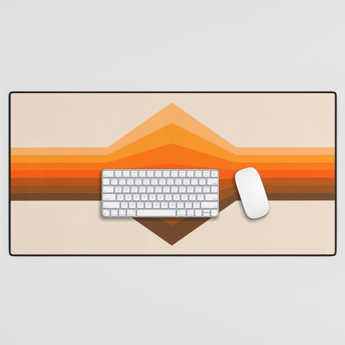Desk mat store for corner desk