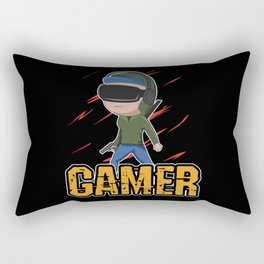 VR Gamers Rectangular Pillow