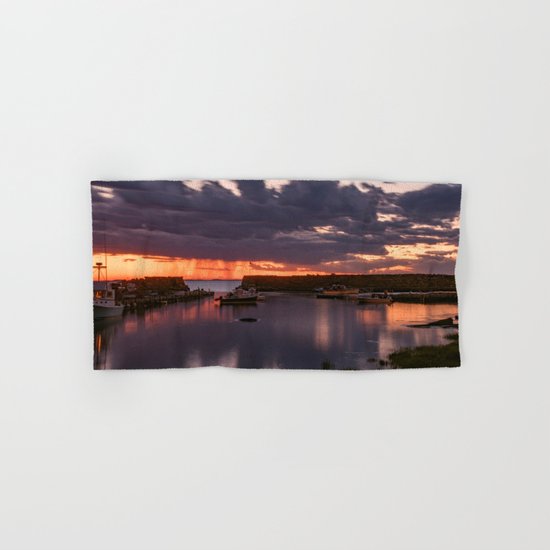 Rainy Lanescove Sunset Hand & Bath Towel