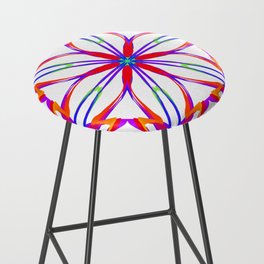 Mandala Flower Mandala Art Bar Stool