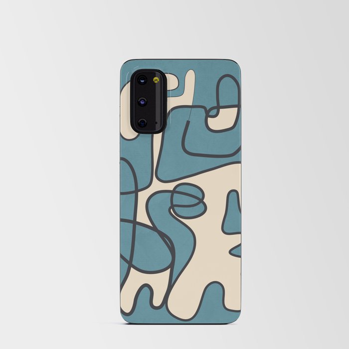 Abstract Line Art 12 Android Card Case