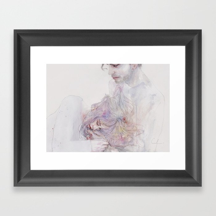 this should be the place Framed Art Print by agnes cecile | Society6