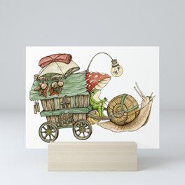 Frog Caravan Mini Art Print