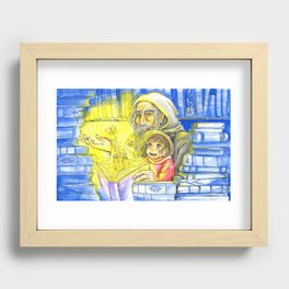 Wizard of Books Recessed Framed Print