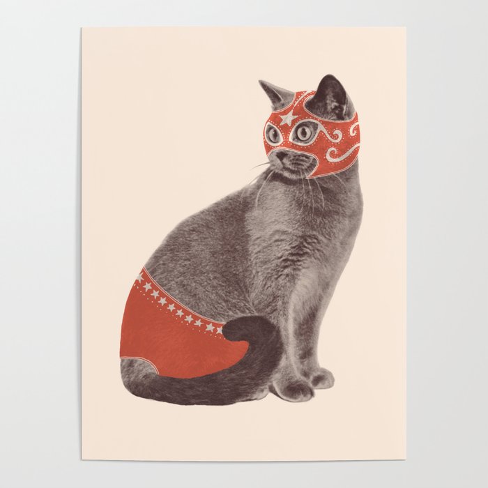 Cat Wrestler Poster