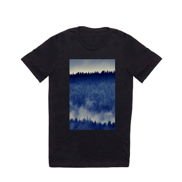 Misty Pine Forest Drama in the Scottish Highlands T Shirt
