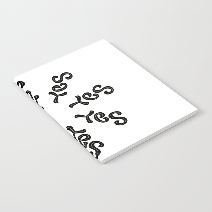 SAY YES ambigram Notebook