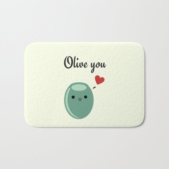 Olive You Bath Mat