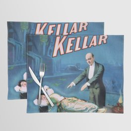 Vintage Levitation Kellar magic poster Placemat