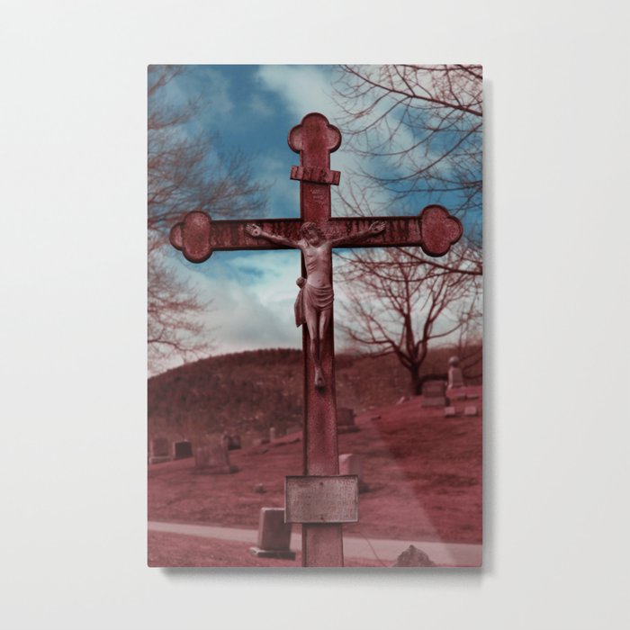 Christ on Cross Metal Print