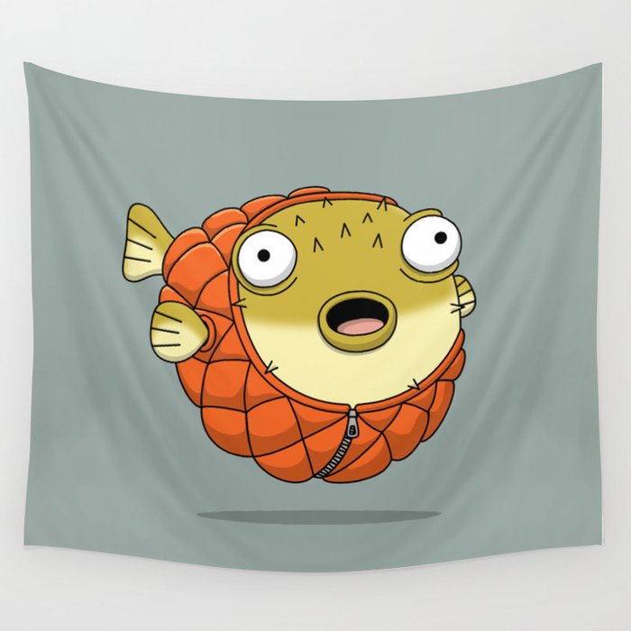 Puffer fish Wall Tapestry