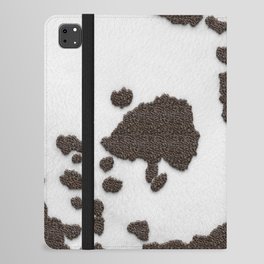 Decorative Tan + White Animal Spots (digital collage) iPad Folio Case