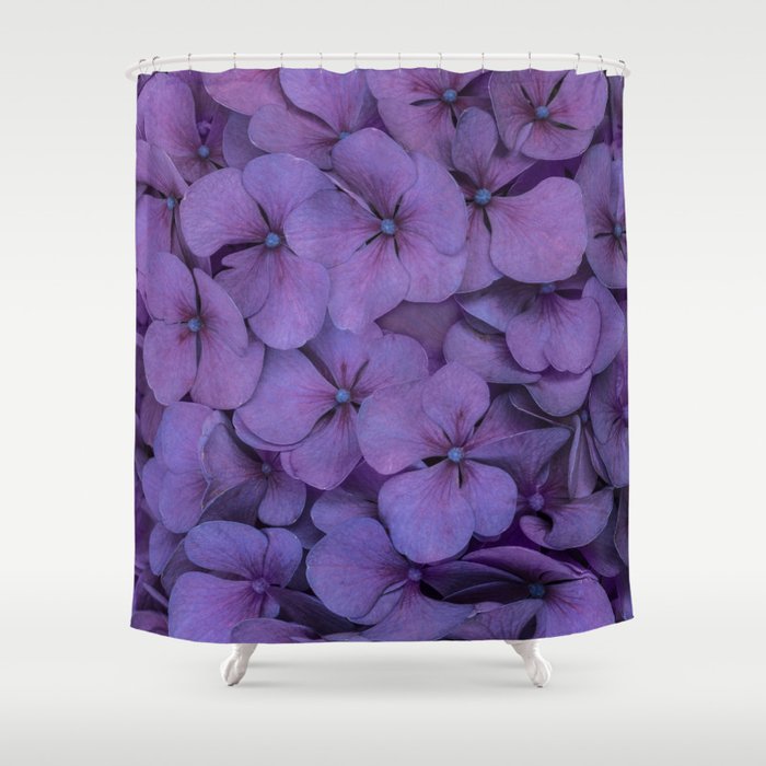 Purple hydrangea Shower Curtain