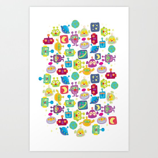 boy-bots Art Print