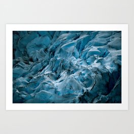 Blue Ice Glacier in Norway - Landscape Photography Art Print