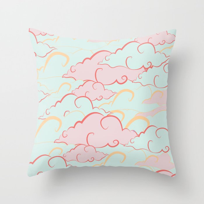  baby clouds Throw Pillow
