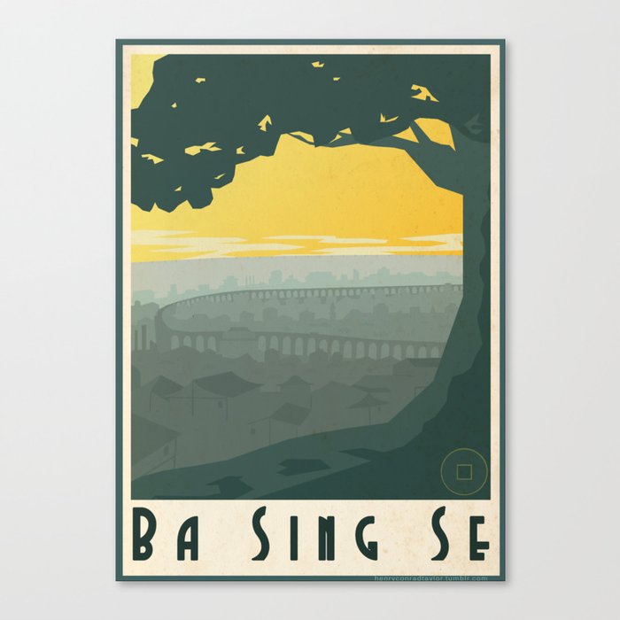 Ba Sing Se Travel Poster Canvas Print
