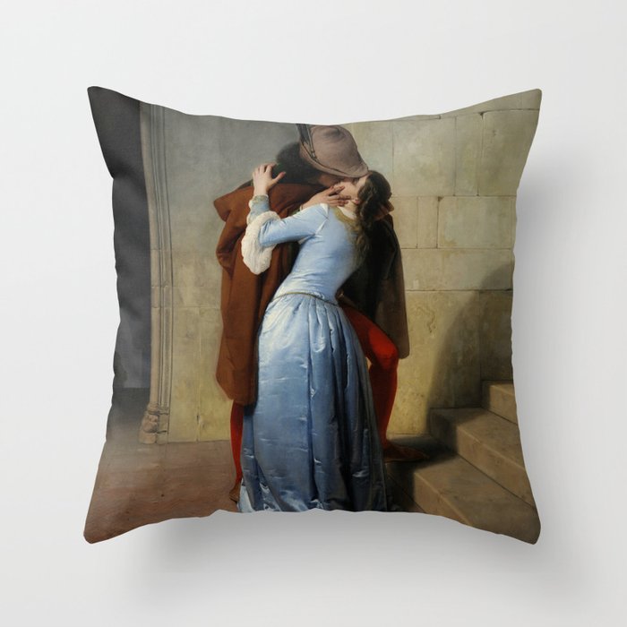 The Kiss (Il Bacio) - Francesco Hayez 1859 Throw Pillow