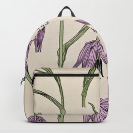 Maurice Verneuil - Fritillaire - botanical poster Backpack | Tapestry, Artist, Lithography, Flowers, Ancoly, Vintage, Wallart, Floralprint, Study, Artprint 