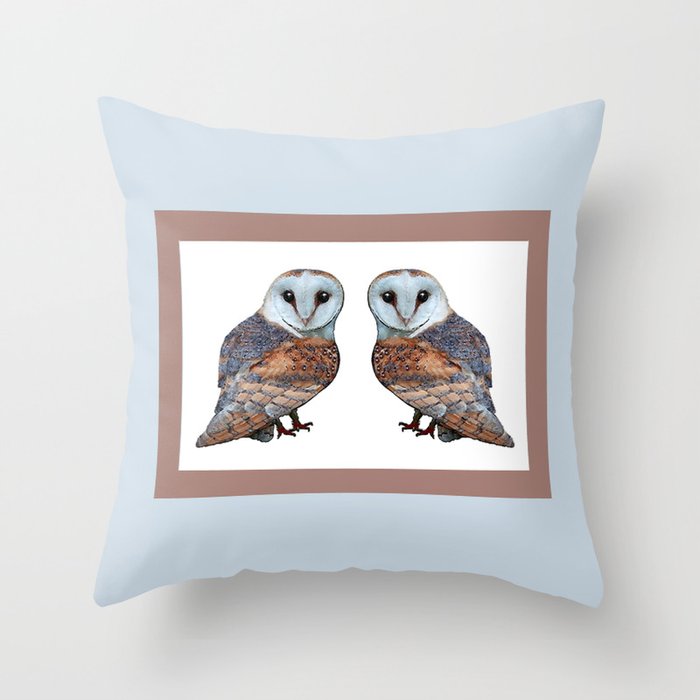 The Owl Collection - Barn Owl Throw Pillow